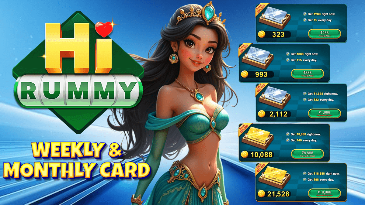 HI RUMMY Deposit Cards