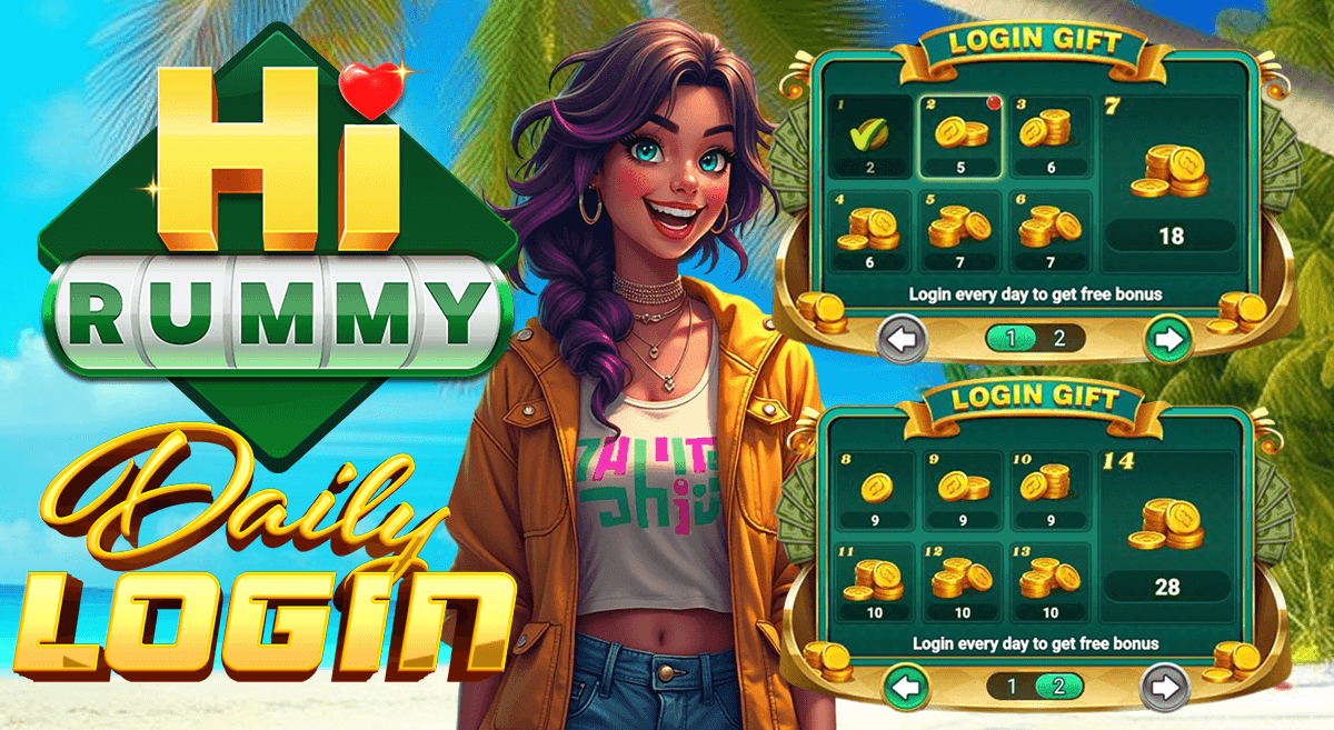HI RUMMY Daily Login Gift