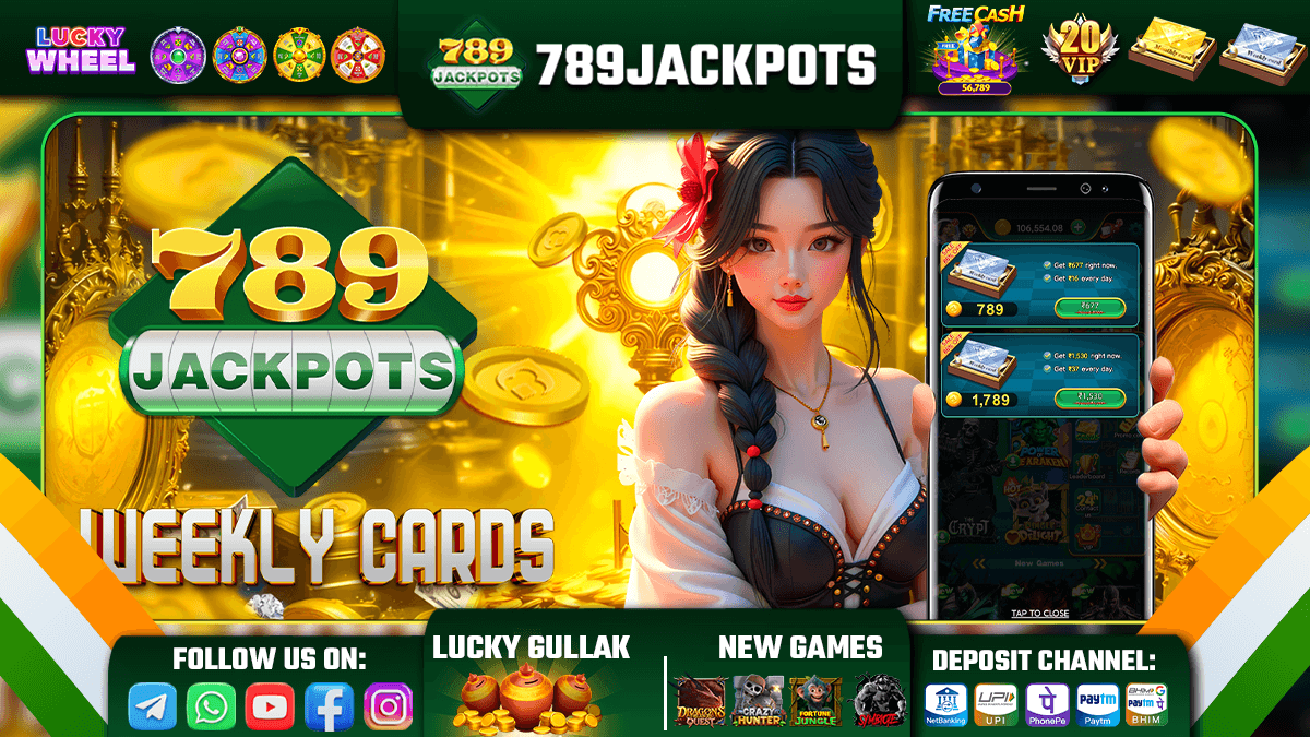 789JACKPOTS Weekly Card Banner