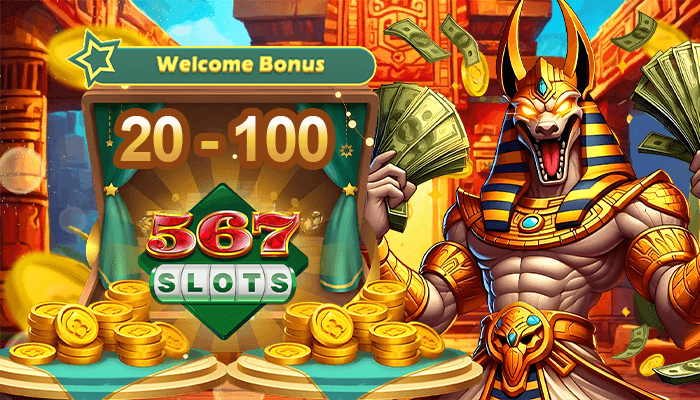 567SLOTS Welcome Bonus Banner