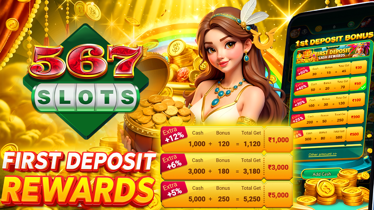 567SLOTS Bonus Details