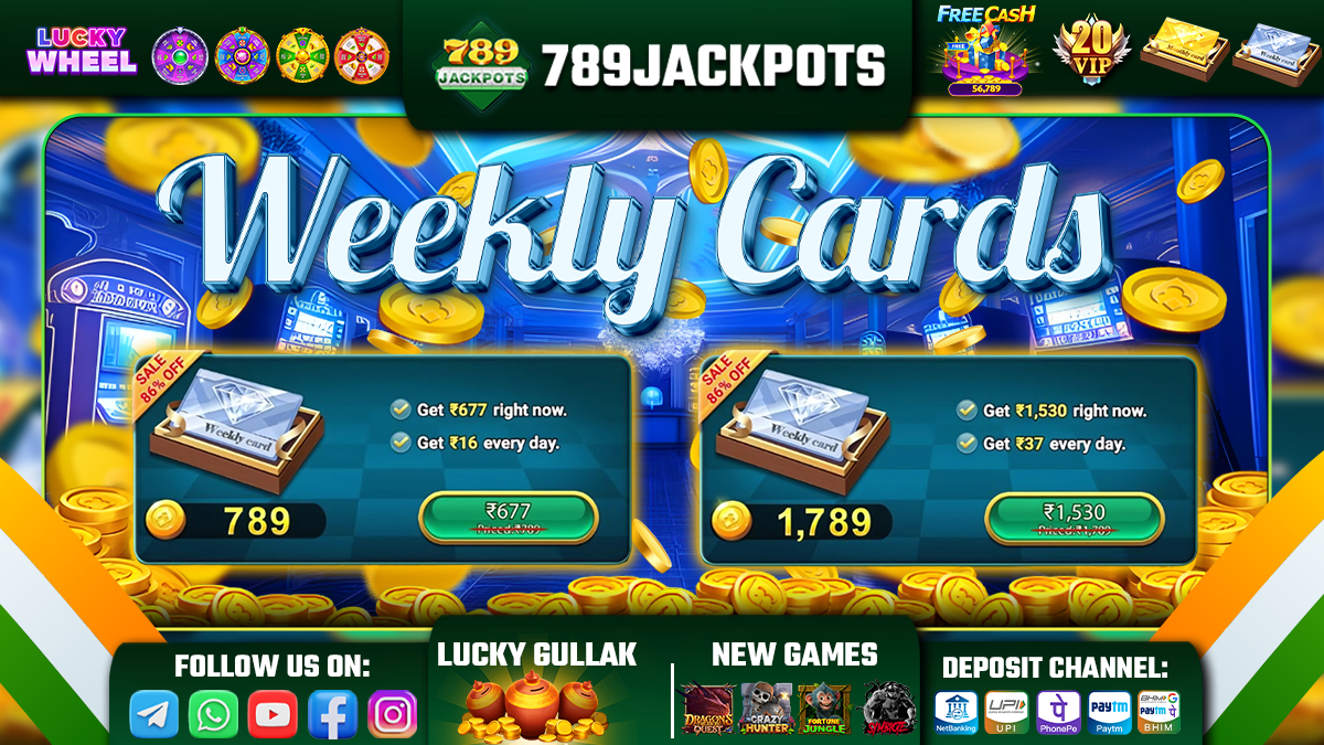 789JACKPOTS Weekly Card