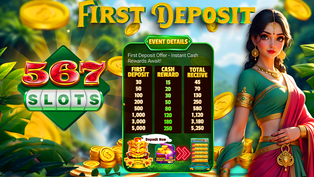 567SLOTS welcome bonus