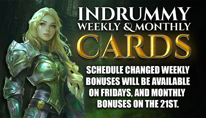 INDRUMMY Weekly & Monthly Bonus