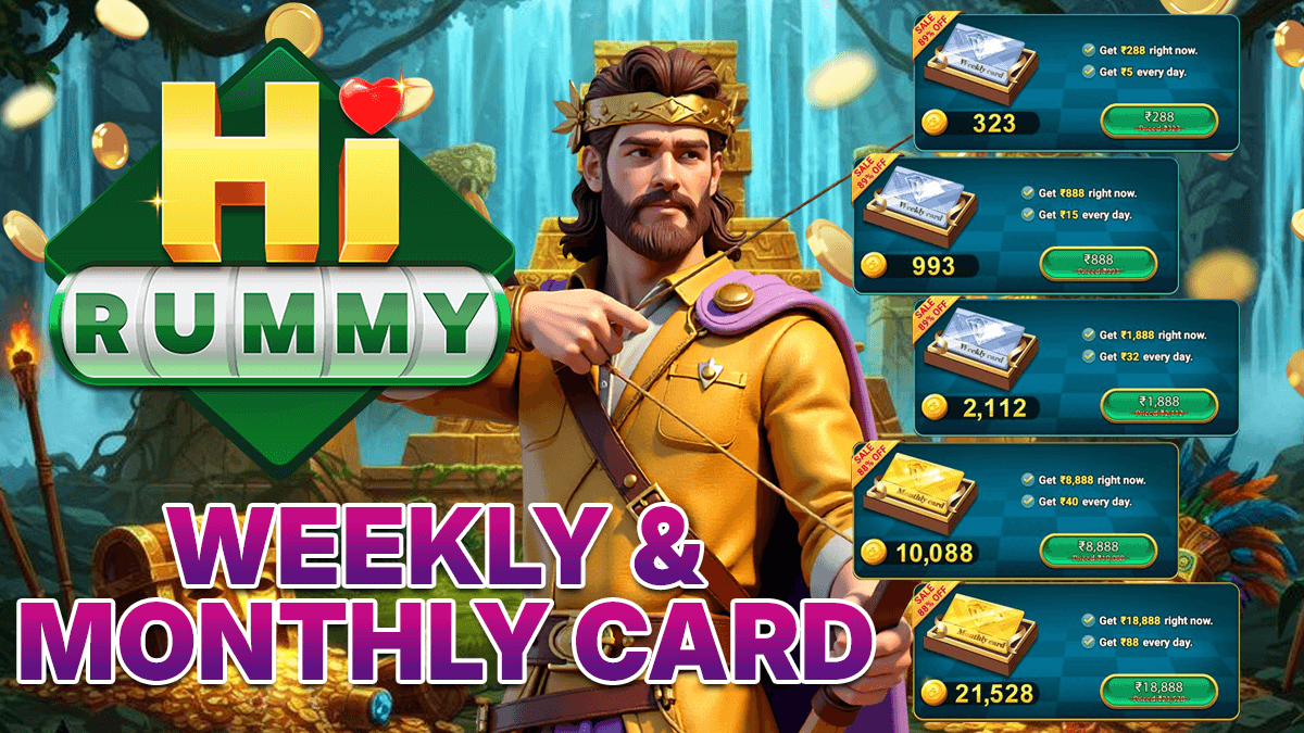 Weekly and monthly cards