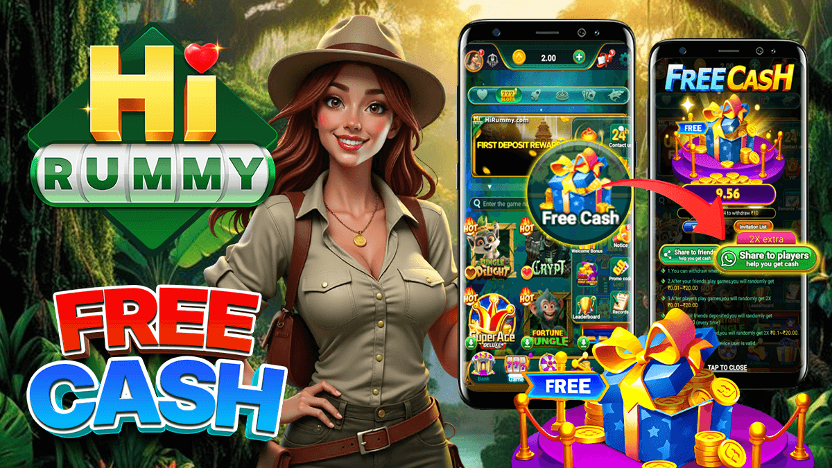 HI RUMMY Free Cash Banner