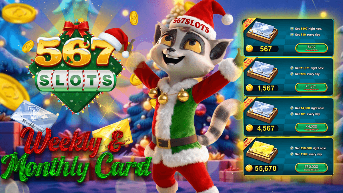 567SLOTS Auto Reward Card