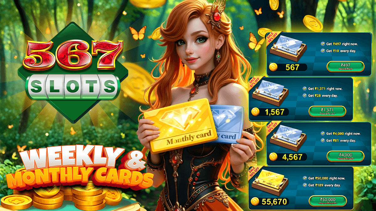 567SLOTS VIP Package Banner