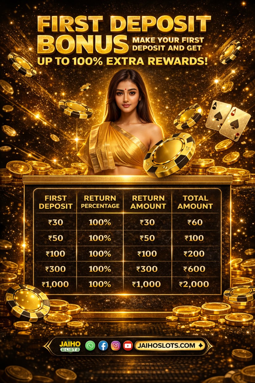 JaihoSlots First Deposit Bonus