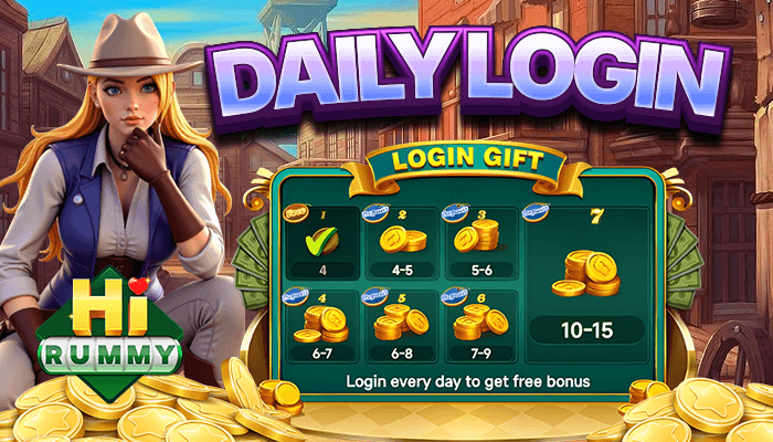 HI RUMMY Daily Login Rewards