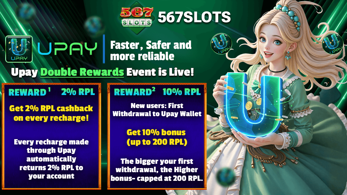 567SLOTS × UPAY WALLET Partnership