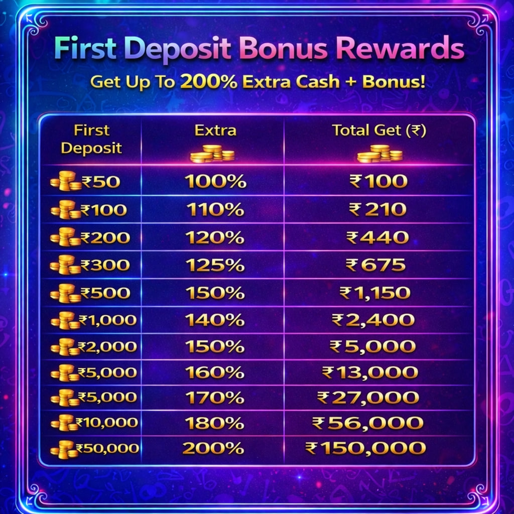 First Deposit Bonus Poster