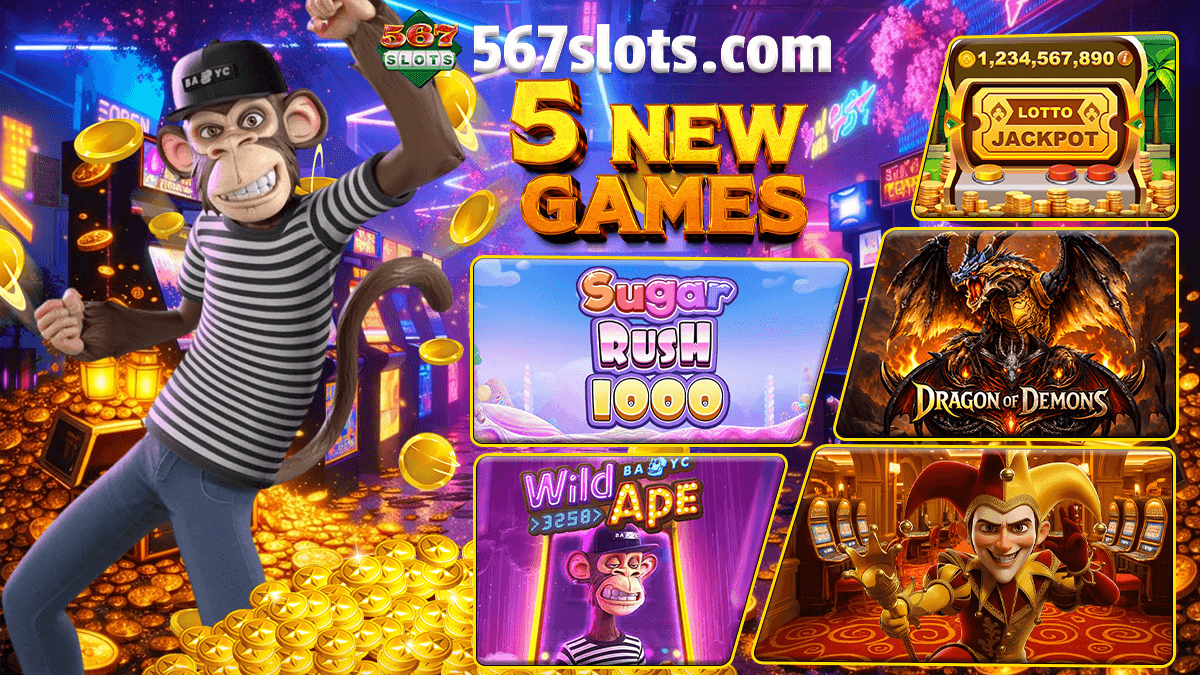 567 SLOTS Banner