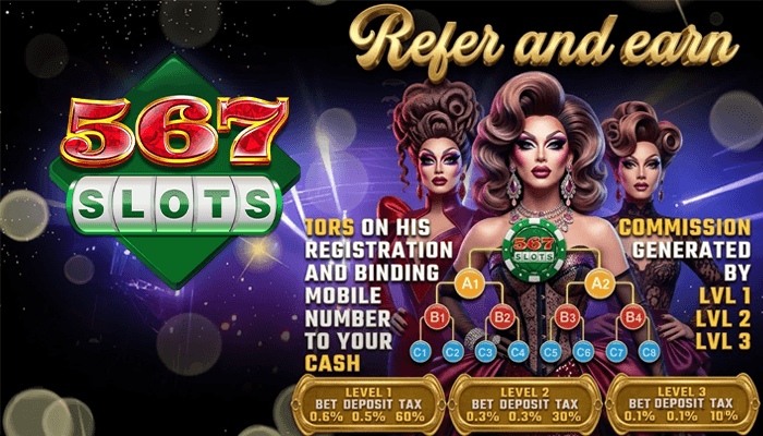 567slots refer earn