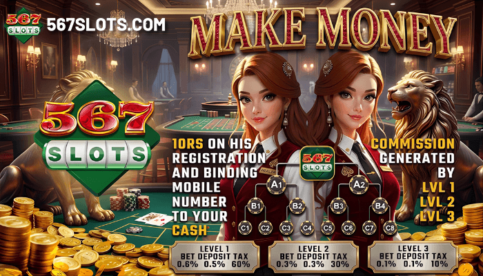 567slots refer and earn
