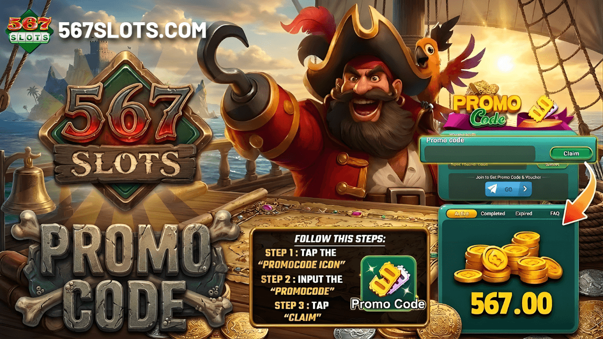 567SLOTS Telegram Code 567slots daily telegram promo code