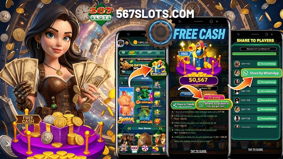 567SLOTS Free Cash