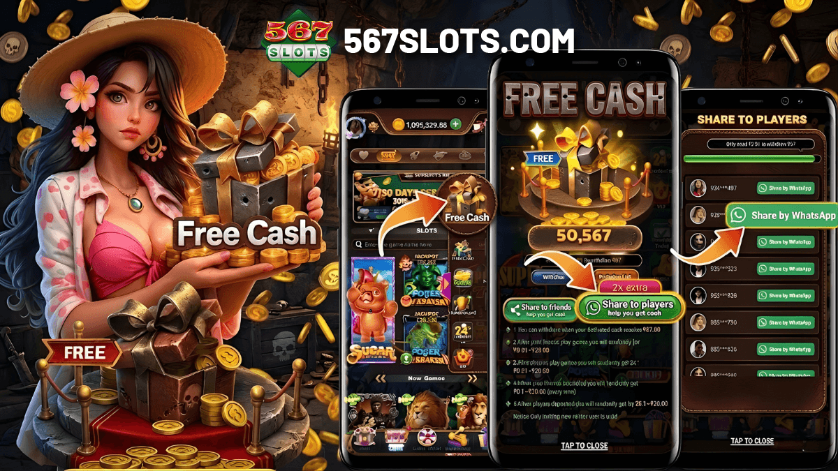 567SLOTS Free Cash
