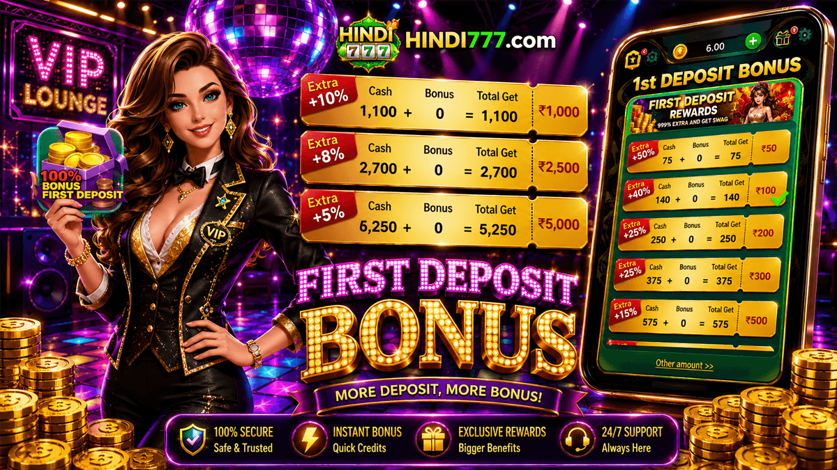 FIRST DEPOSIT BONUS