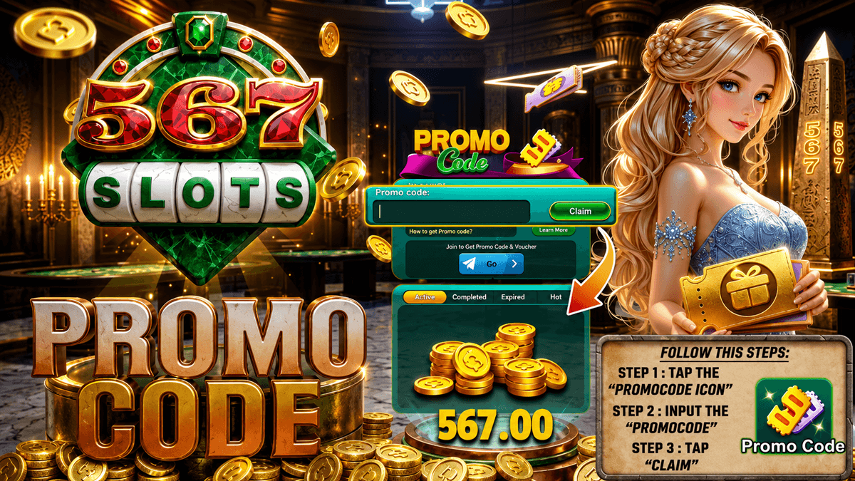 567SLOTS golden promo 567SLOTS Telegram Golden Code