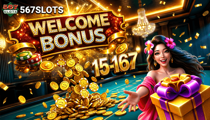 567slots 700x400 - first deposit 567slots welcome bonus