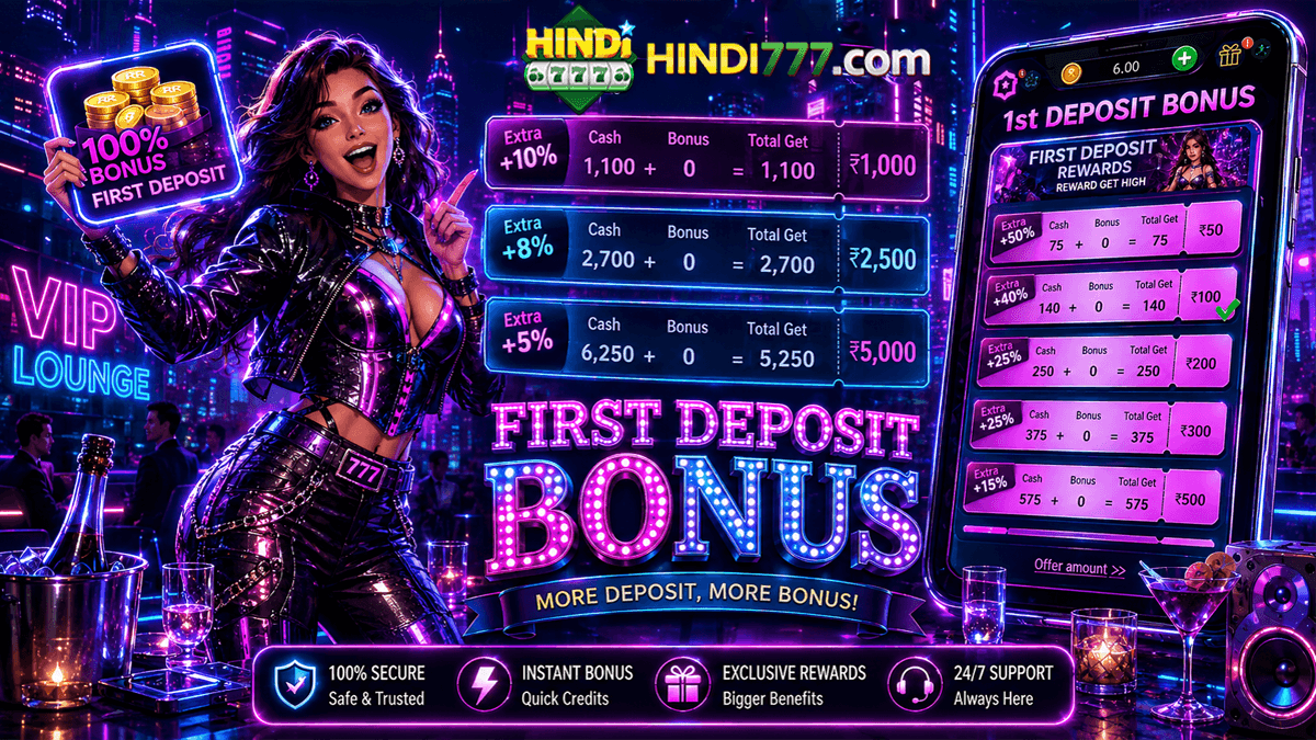 FIRST DEPOSIT BONUS