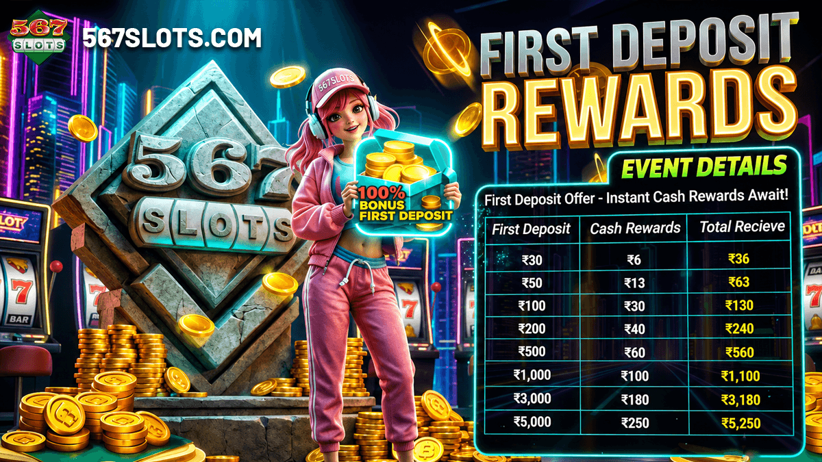 567slots first deposit