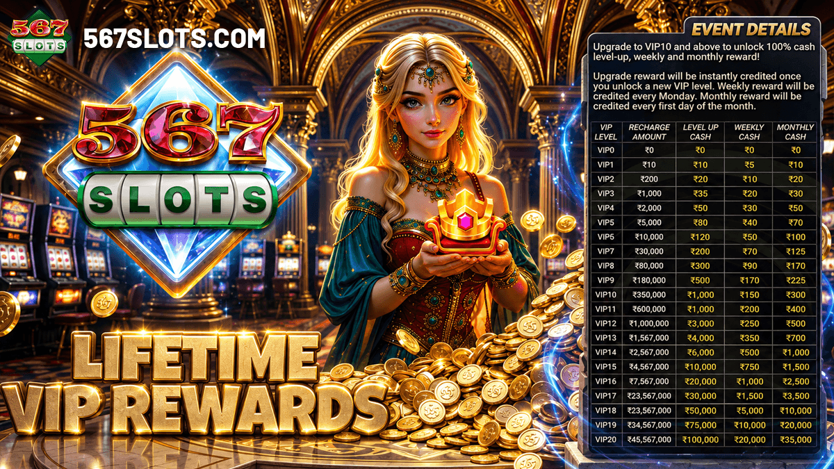 567slots Lifetime VIP