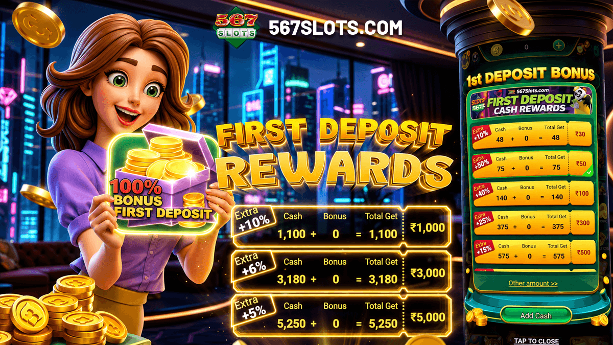 567slots First Deposit