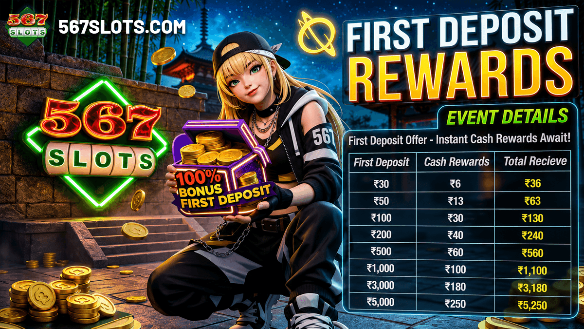 567slots First Deposit