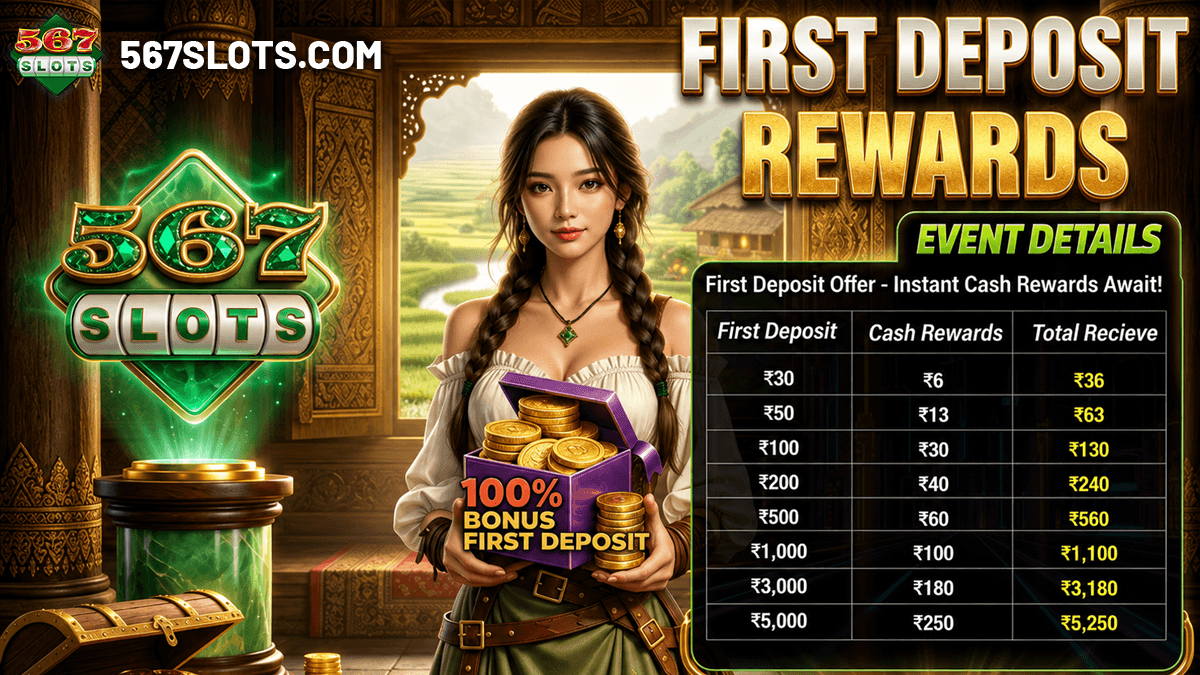 567slots First Deposit