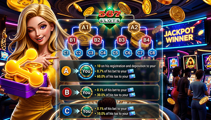 567slots Refer and Earn