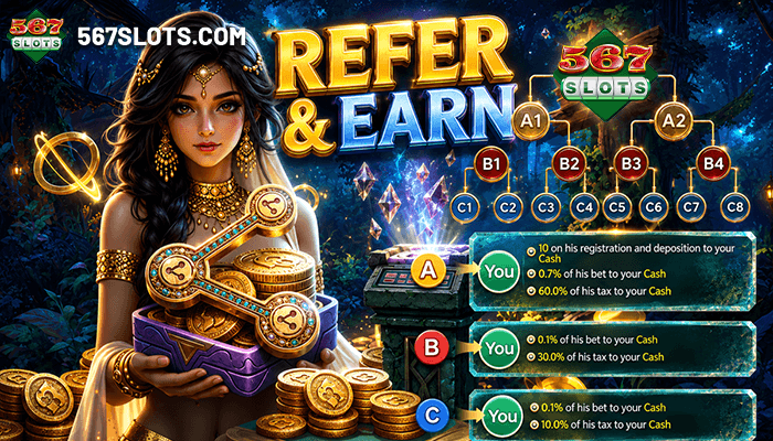 567slots 700 x 400 - refer and earn.png 567slots Refer and Earn
