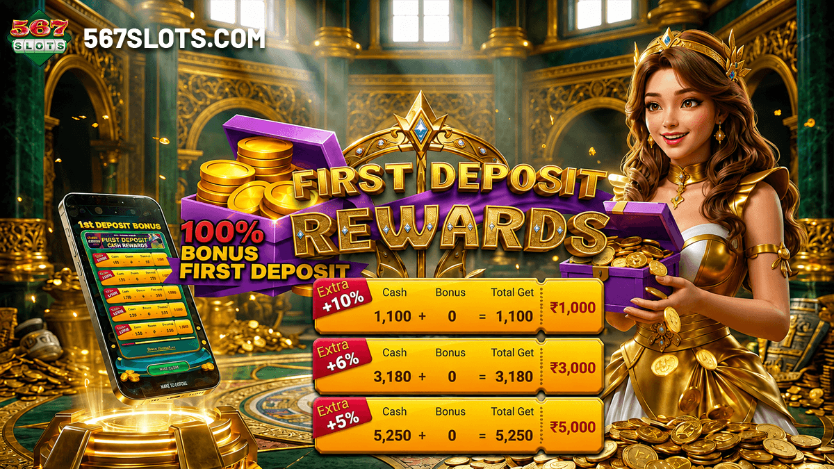 567slots first deposit
