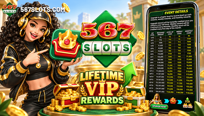 567slots lifetime VIP