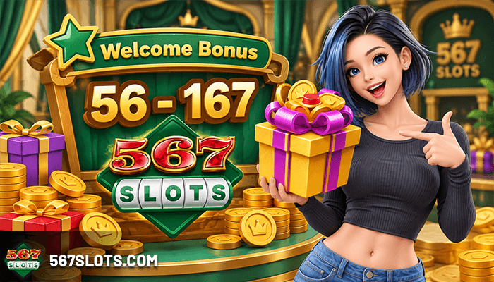 567slots welcome bonus