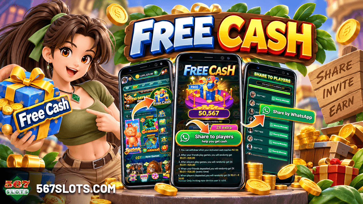 567slots free cash
