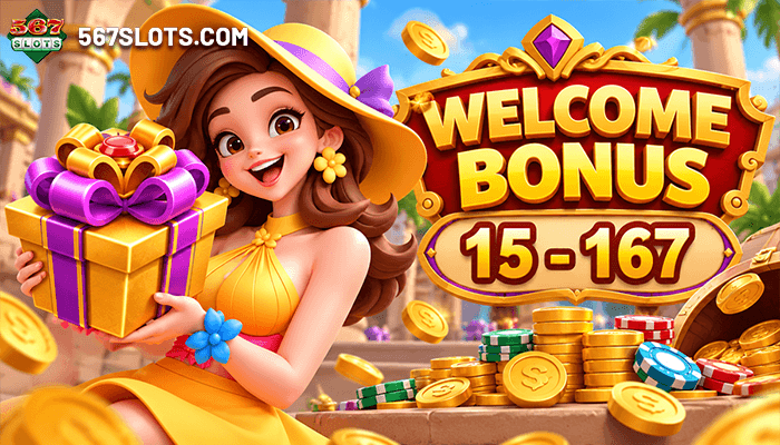 567slots welcome bonus