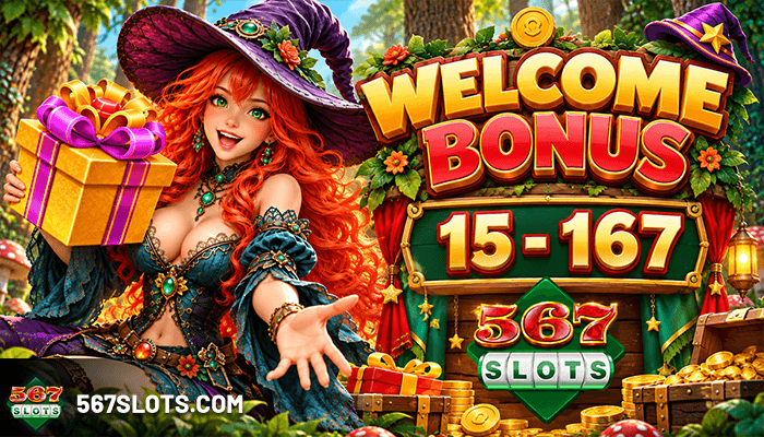 567slots first deposit welcome bonus
