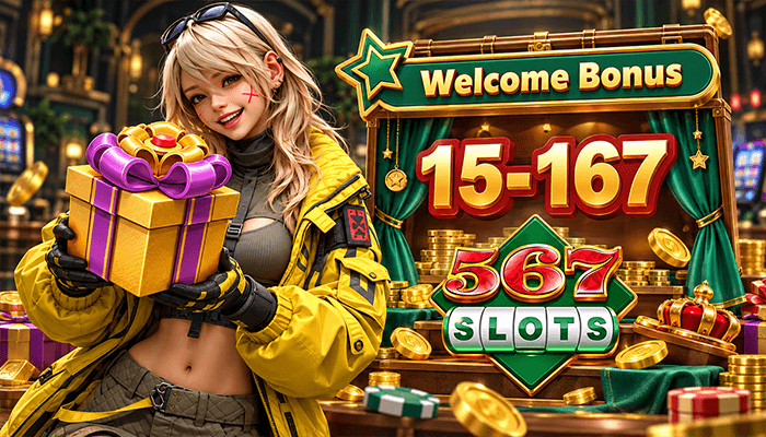 567slots welcome bonus