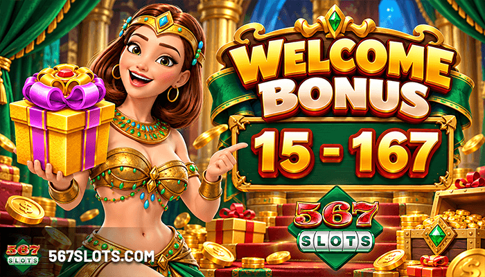 567slots welcome bonus